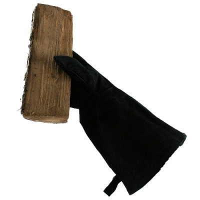 open haard handschoen