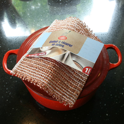 koperen schuurdoekje