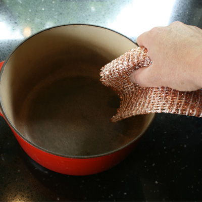 koperen schuurdoekje